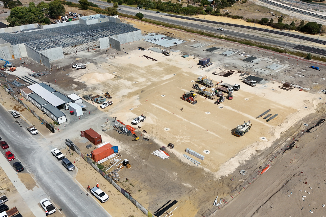 Photo of Ricciardo Earthmoving's project Woolworths Dayton taken with a Drone in April 2025
