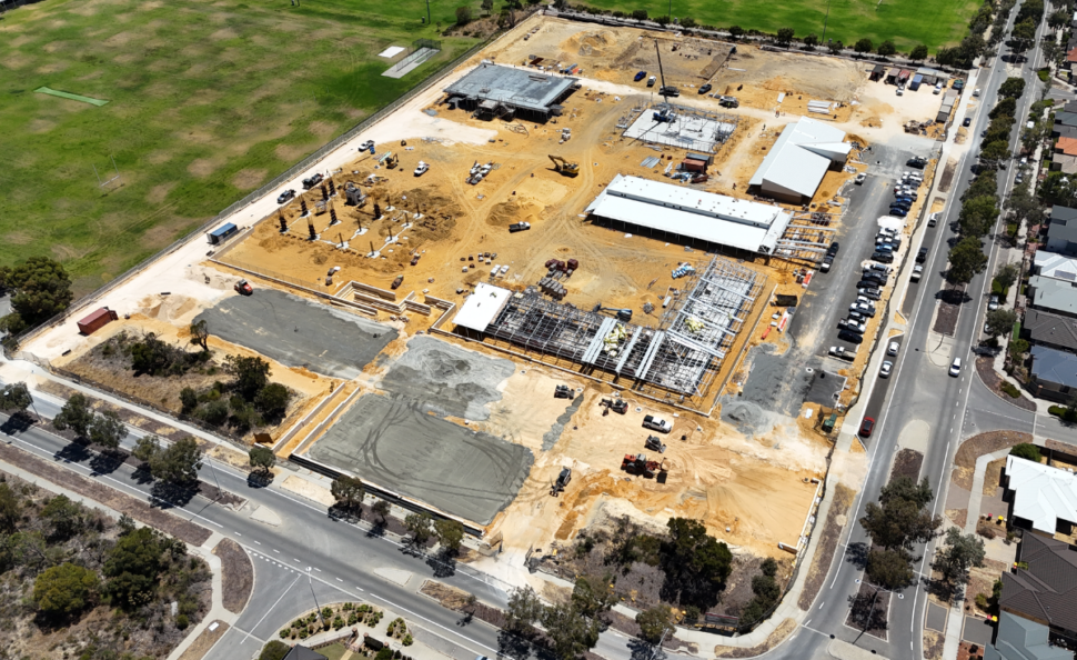Banksia Grove West Primary School under development in Perth's northern suburbs.