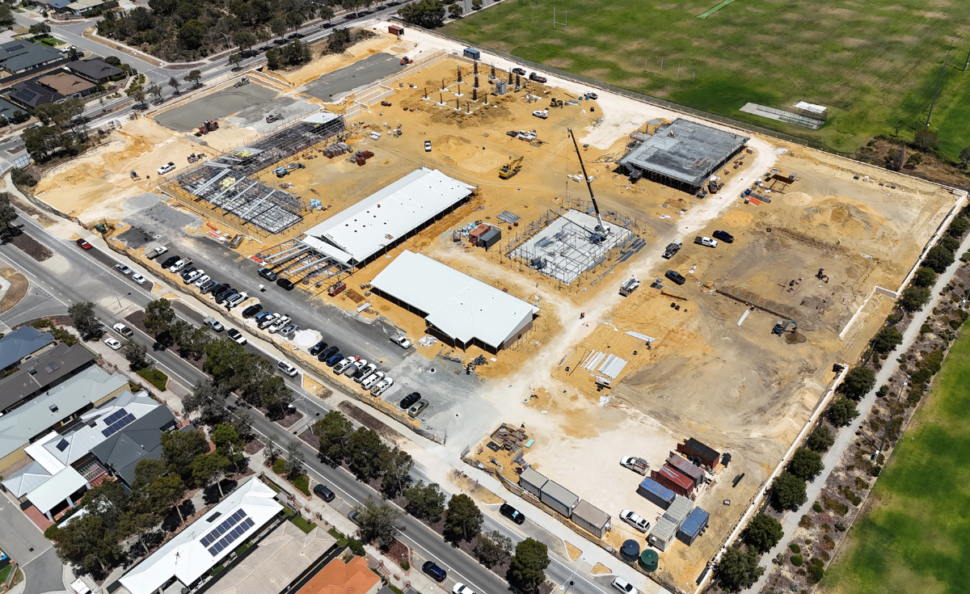 Banksia Grove West Primary School under development in Perth's northern suburbs.